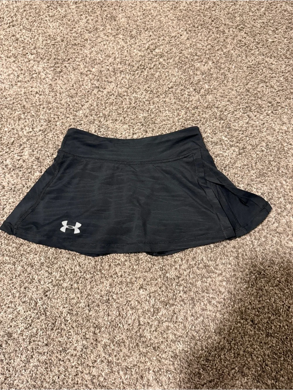 Girls Under Armour Black Performance Tennis Skort